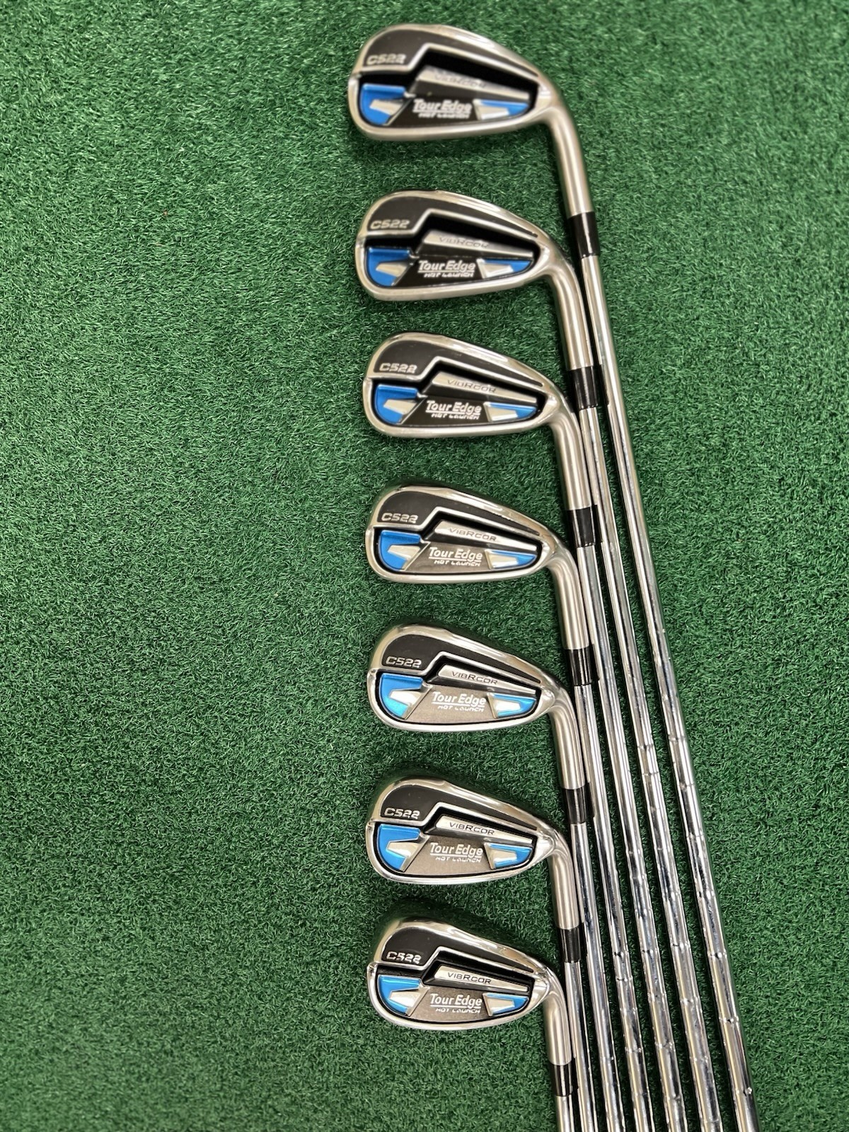 Tour Edge Hot Launch C522 Iron Set 4-PW Men's Right Hand Stiff Flex KBS Steel