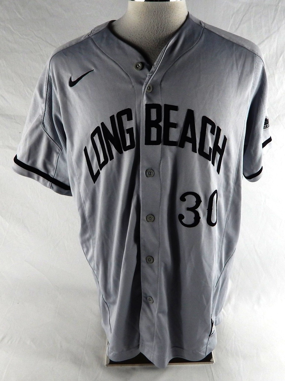 2020 Long Beach State Dirtbags #30 Game Used Grey Jersey Baseball XL 657