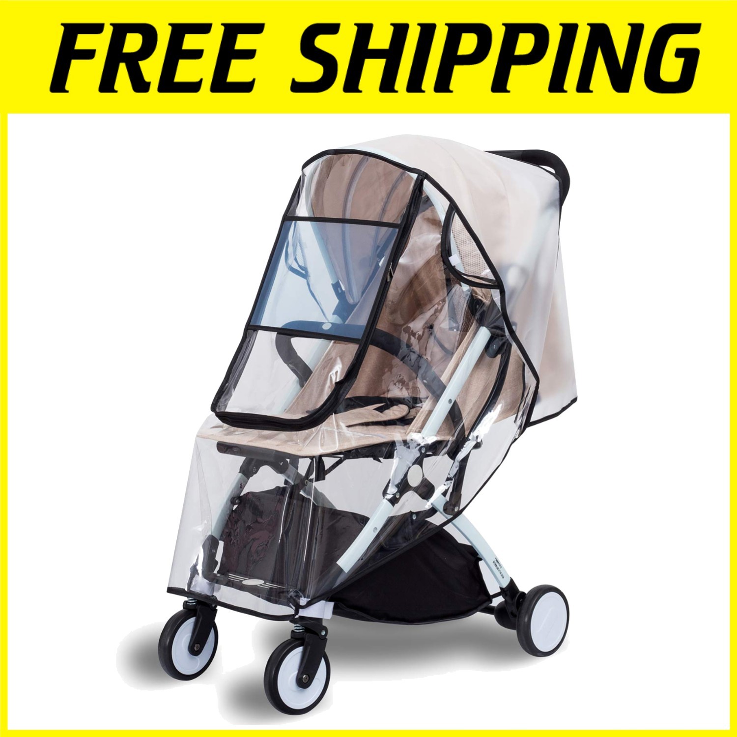 Universal Stroller Rain Shield, All-Direction Protection
