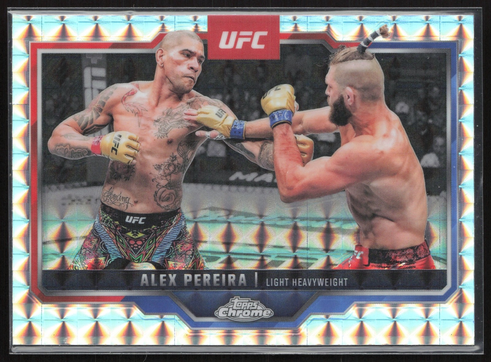 2025 Topps UFC Chrome Alex Pereira Geometric Refractor #2