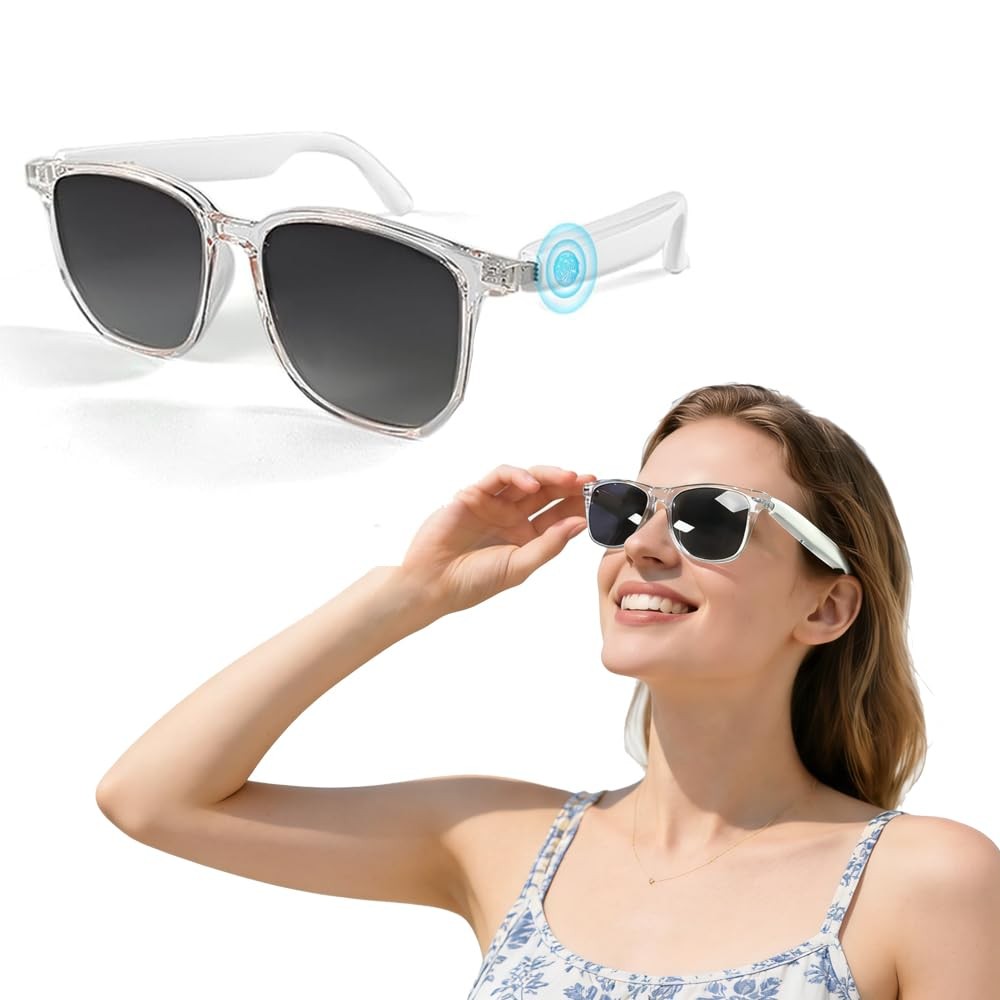 Smart Audio Glasses, Sunglasses with Wireless Headset Built-in Mic & Speakers...