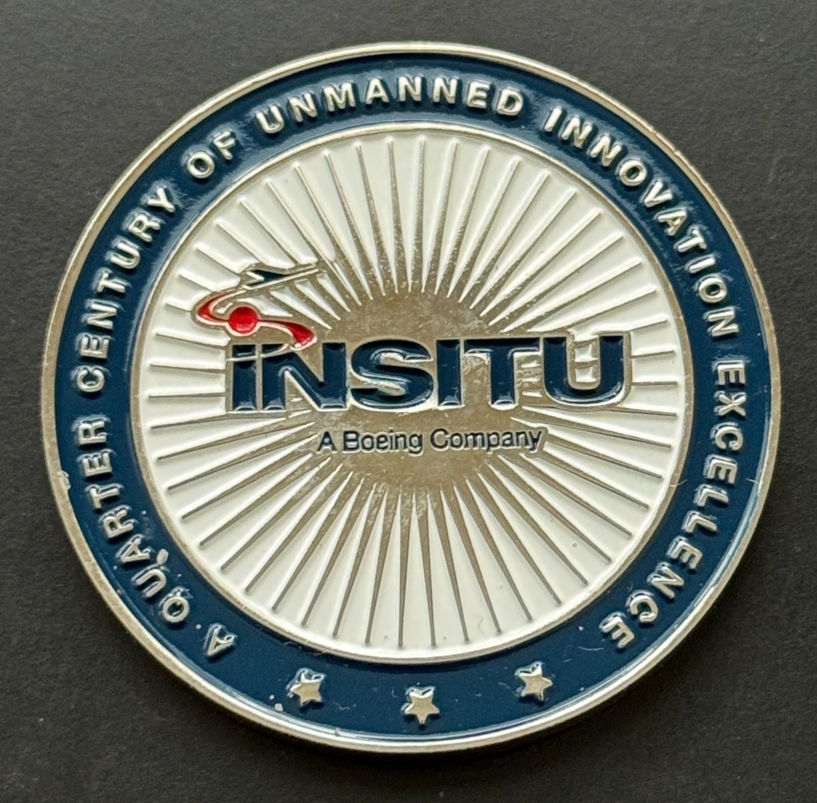 Insitu A Boeing Company 25 Year Ann. Challenge Coin Medal Unmanned Innovation