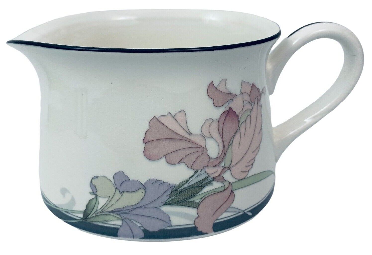 Noritake New Decade Cafe Du Soir 9091 Gravy Boat Sauce Floral MINT CONDITION
