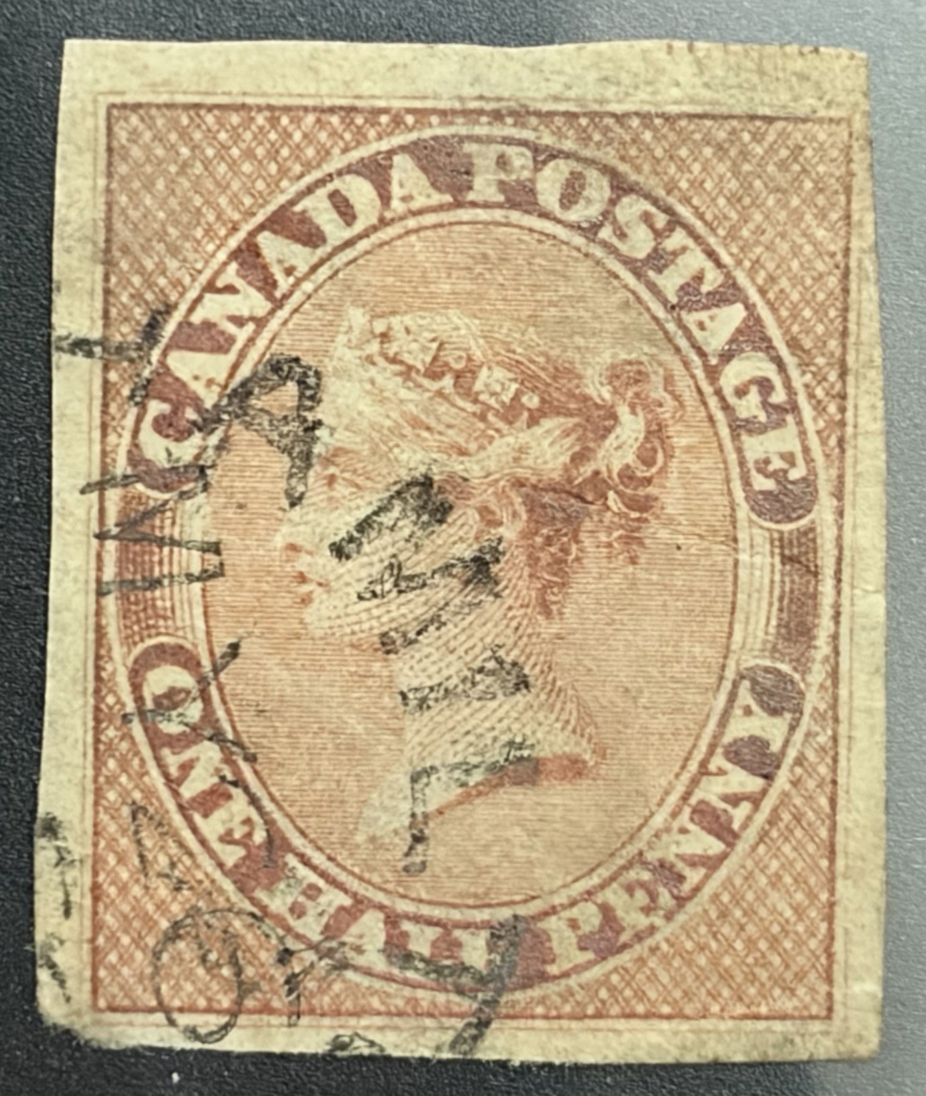 CANADA - # 8 Queen Victoria 1/2 Pence Used - 4 Great Margins - CV $700