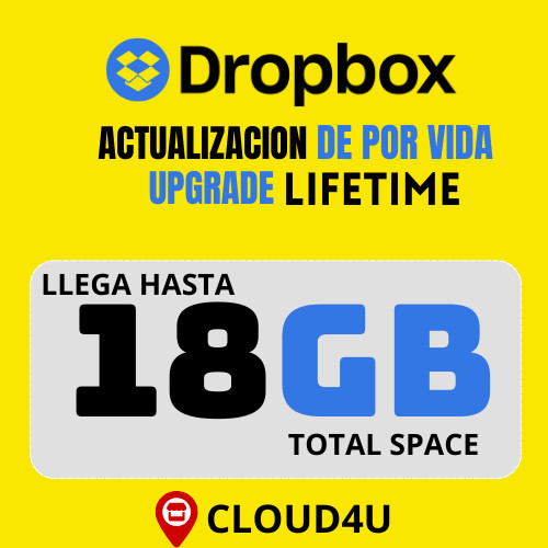 Dropbox 18GB Lifetime | ReferraI Service | 24hrs Shipping | Read Details