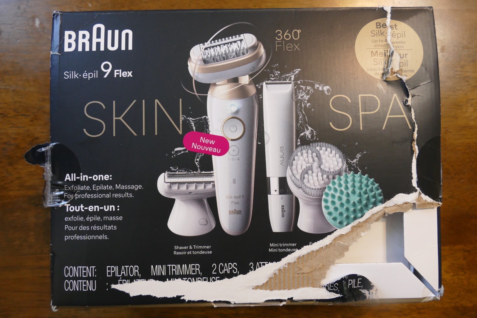 Braun Silk-épil 9 Flex Skin Spa Beauty Set, Type 5380 New in open box