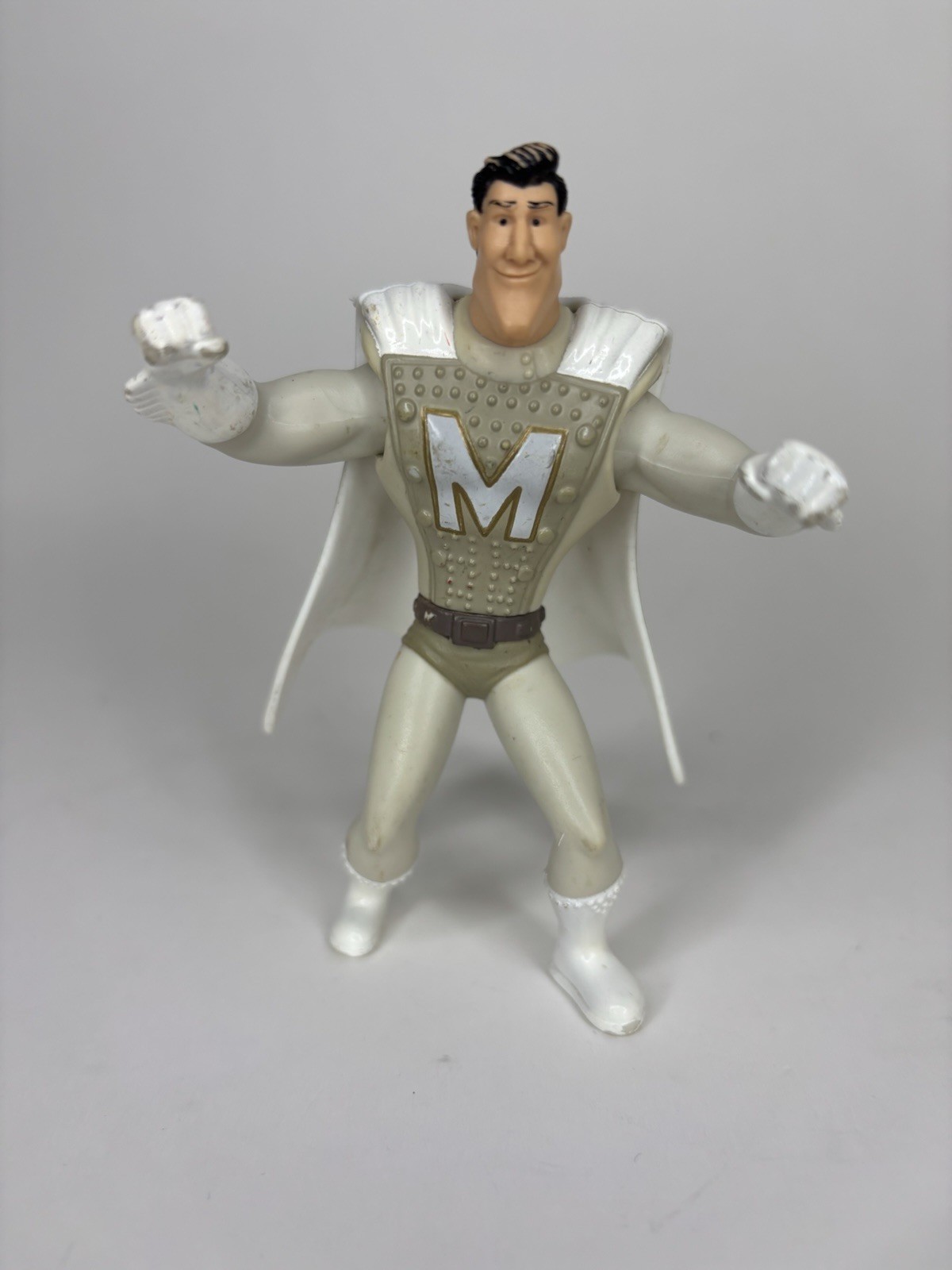 Megamind Metro Man Action Figure Toy McDonald's 2010 Happy Meal Dreamworks White