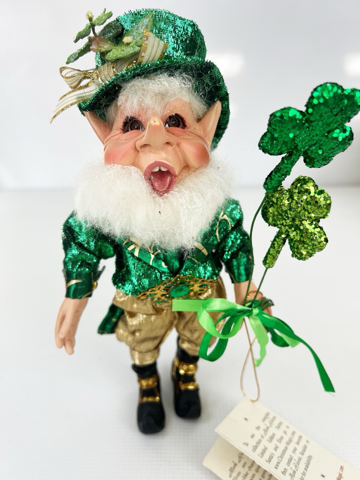 Mark Roberts Leprechaun Four Leaf Clover 25/1000 Limited Edition 51-91800 READ