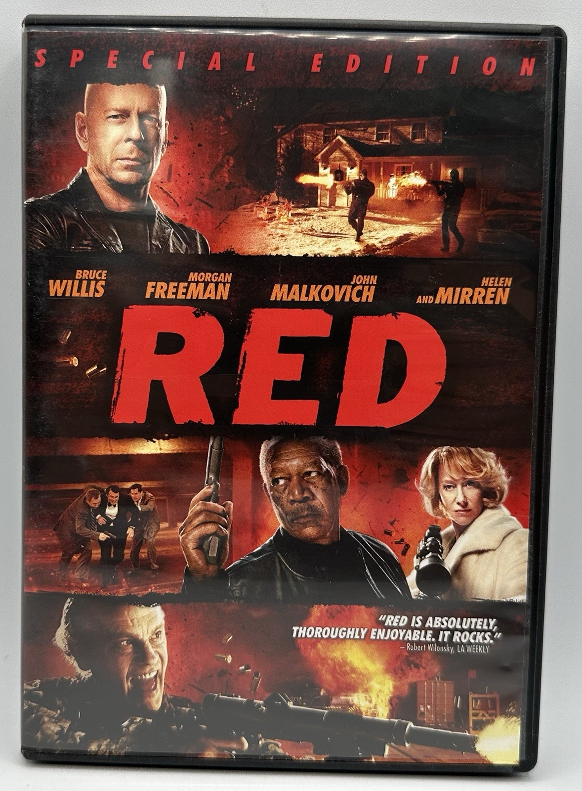 Red DVD Widescreen Special Edition Bruce Willis Morgan Freeman Helen Mirren 2011