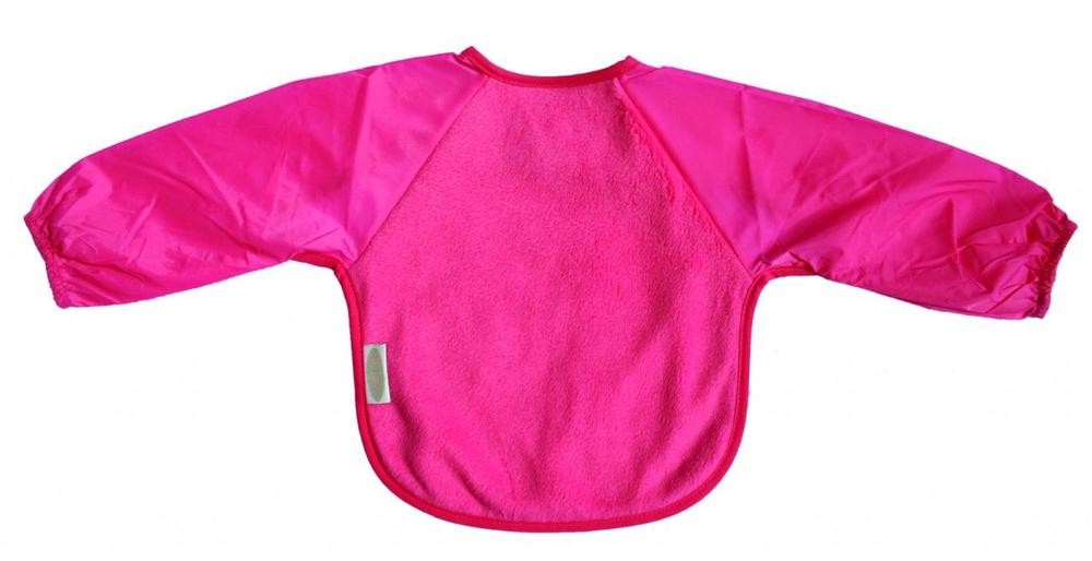 Silly Billyz Small Fleece Long Sleeve Bib - Cerise/Cerise