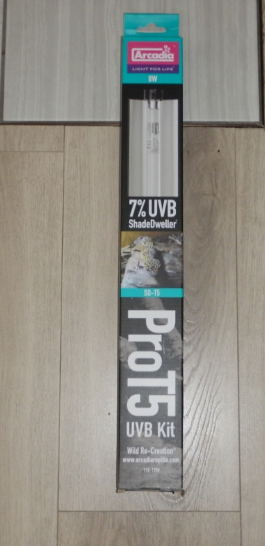 Arcadia Pro T5 UVB KIT Reptile Light S0-T5 ShdeDweller 8W