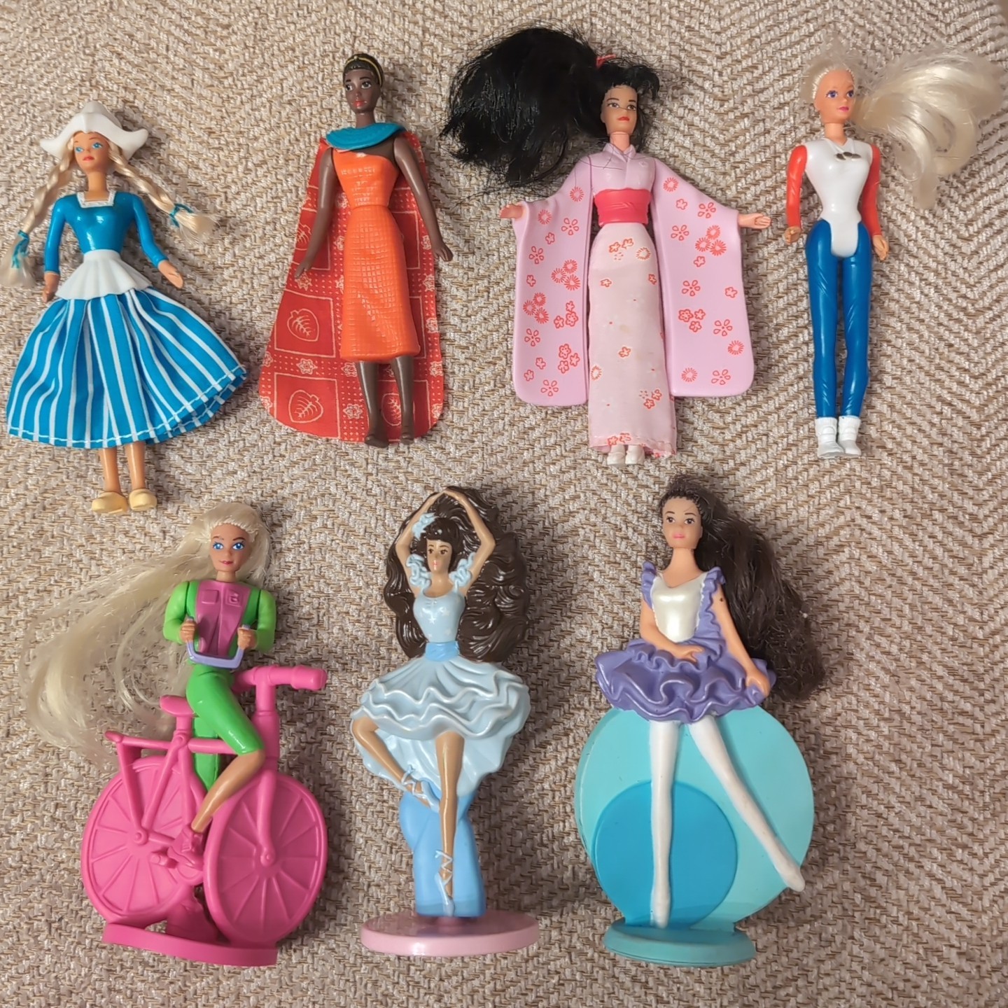 McDonald's Barbie Happy Meal Toys LOT OF 7 Mattel Dolls