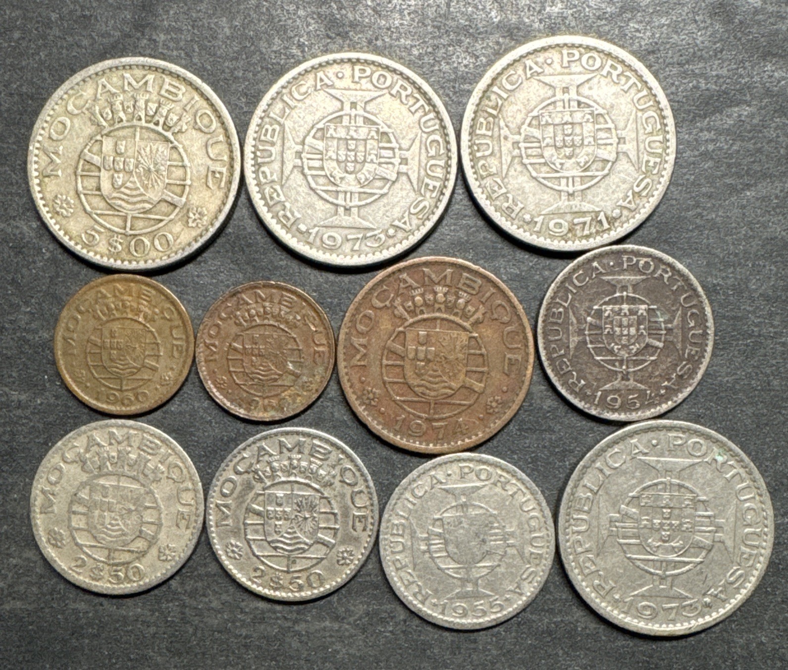 Mozambique Instant Coin Collection Lot Of 11 Coins Rare World Foreign Africa