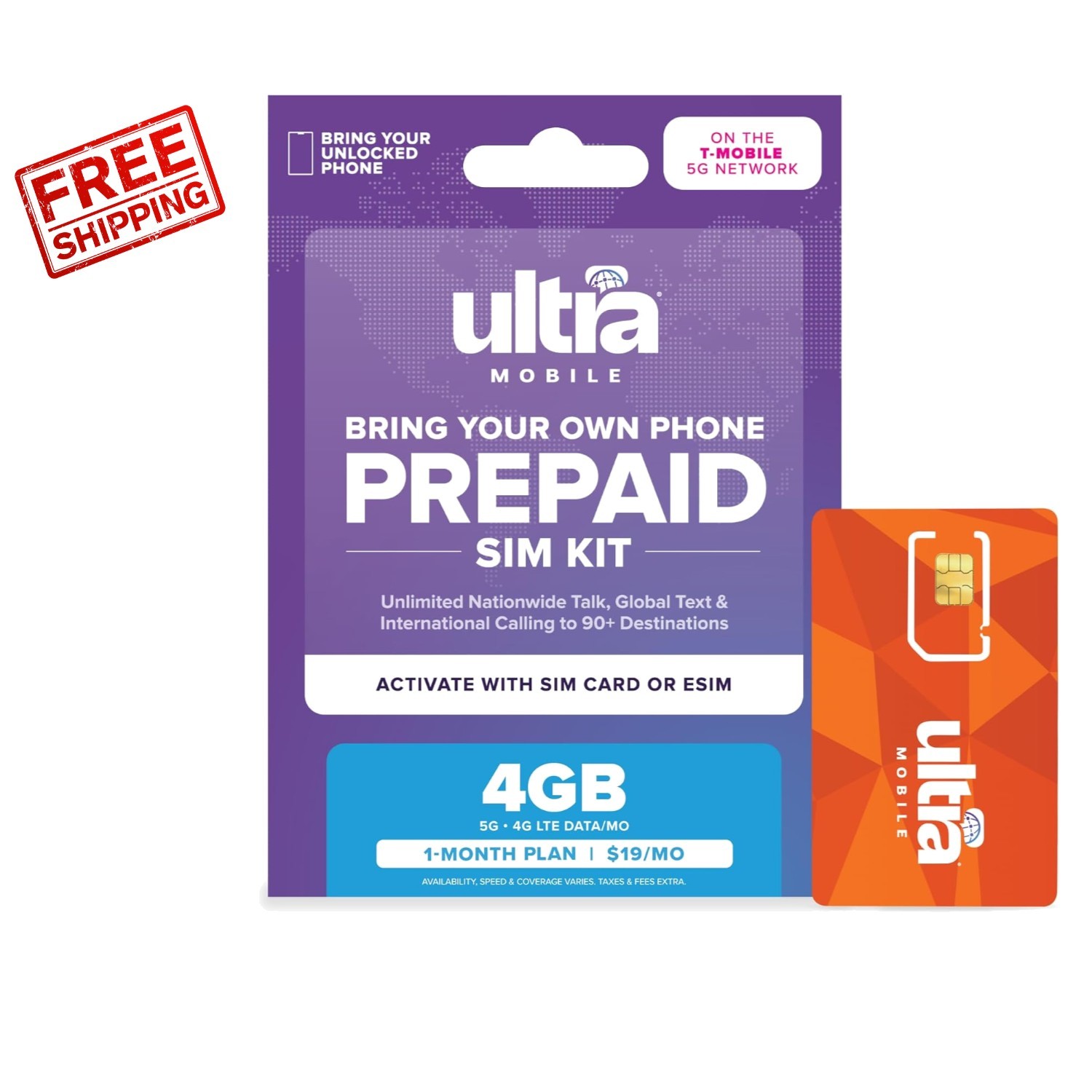 Simple & Affordable: $19 T-Mobile Prepaid Plan with Unlimited Talk & 4GB Data