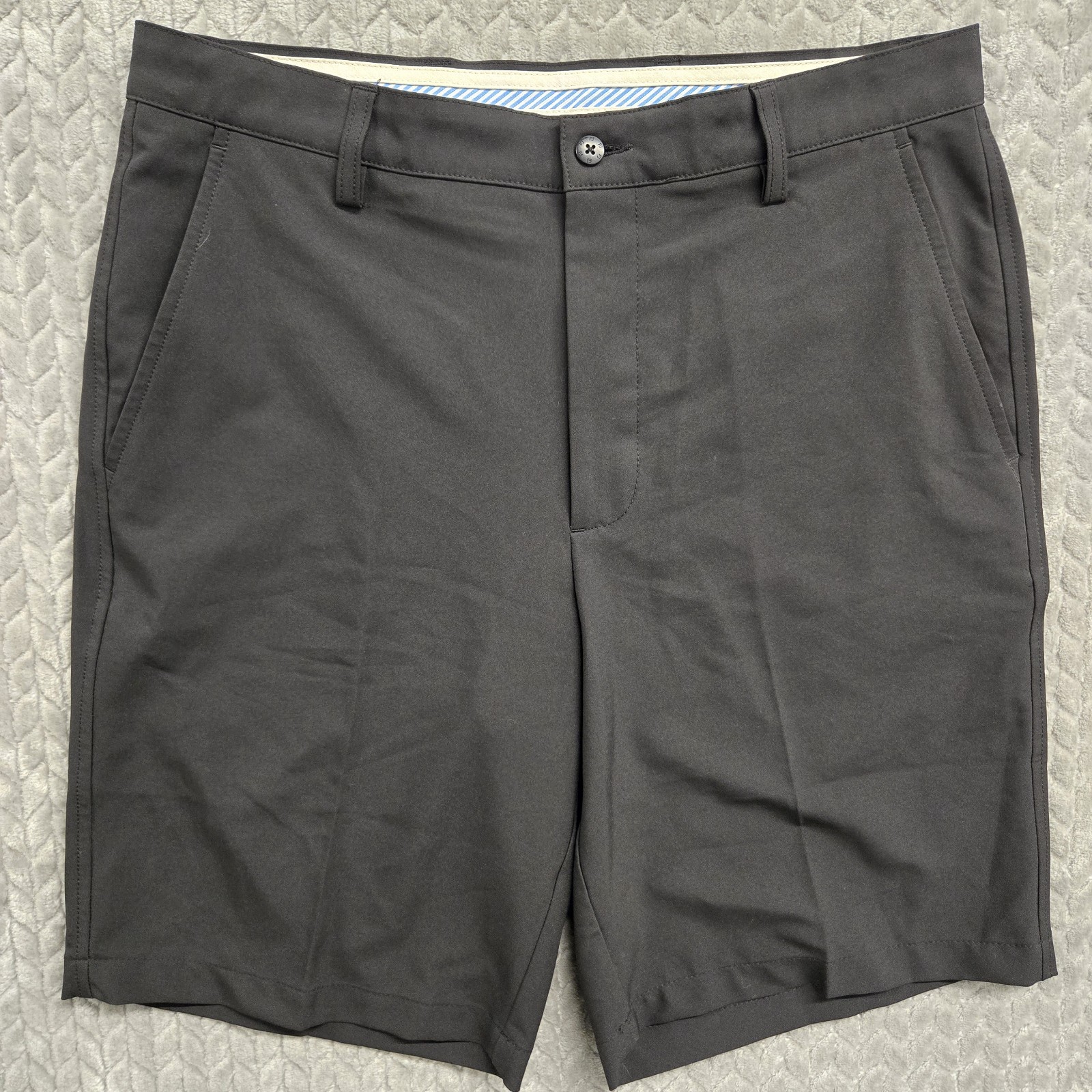 FJ Footjoy Golf Shorts Mens 34 Black Performance Golf Active Athletic