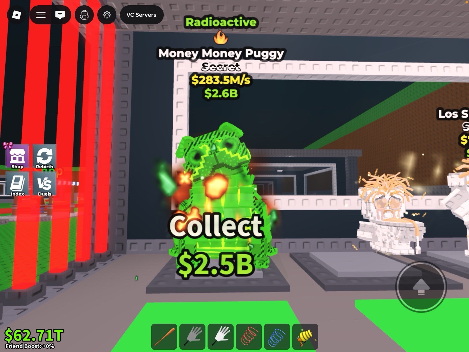 Roblox Radioactive Money Money Puggy Game Asset $2.5B Collect