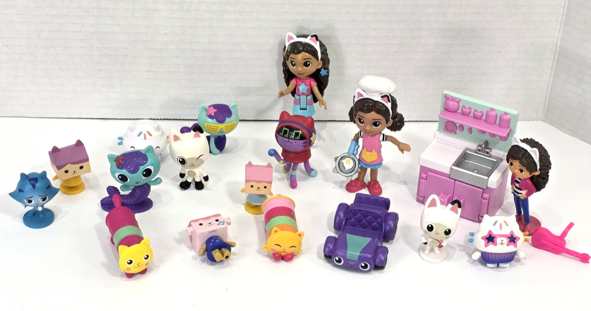 Gabby's Dollhouse Action Figures Set Cute Doll Collection Kids Toys Lot of 19