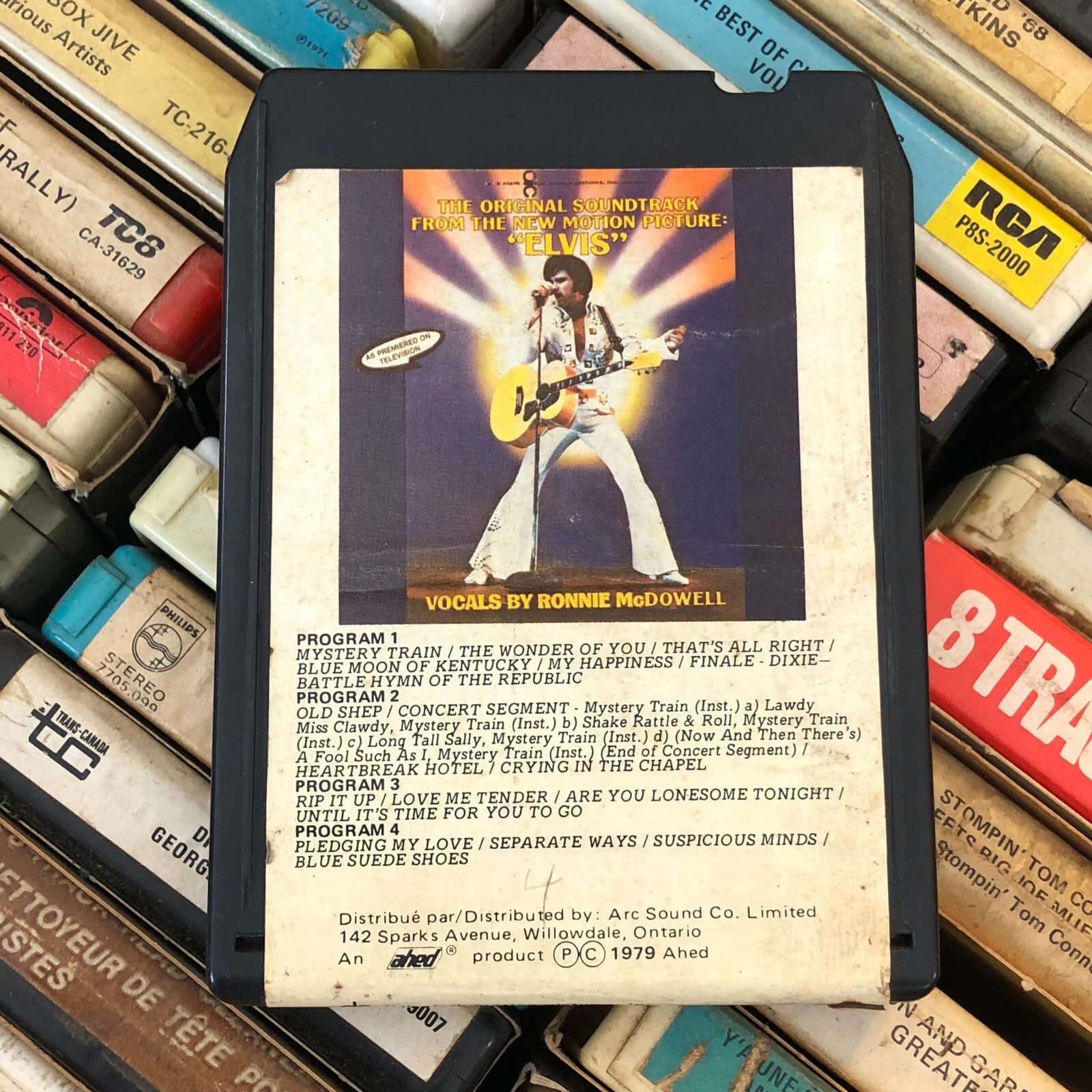 Ronnie Mcdowell : Original Soundtrack ''Elvis'' 1979, 8 Track Tape CANADIAN