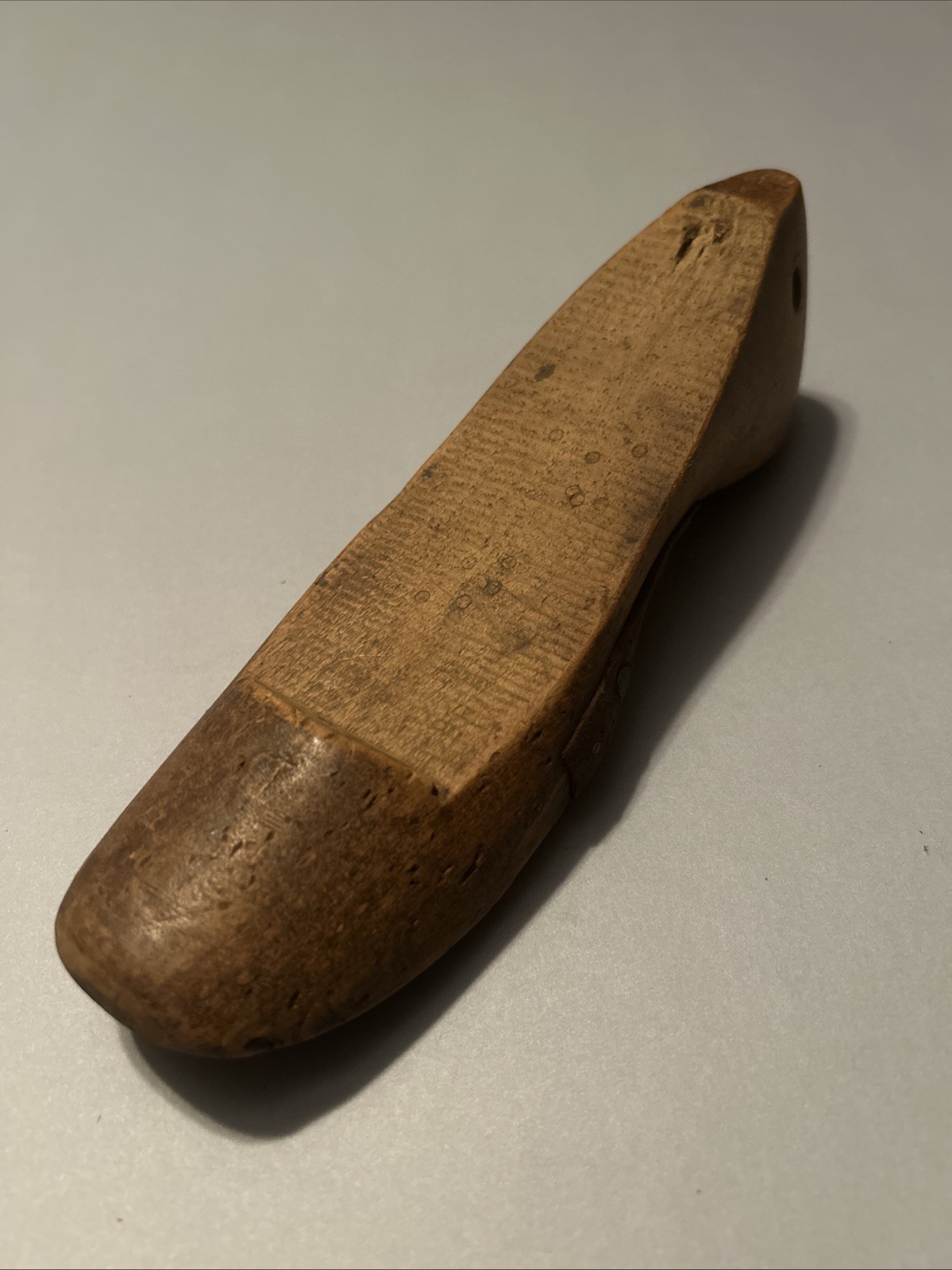 Vintage Wooden Shoe Form Mold 8” Stamped 4