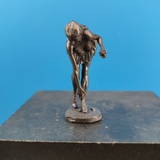 Vintage Miniature Bronze Ballerina Figurine - Degas Style Collectible Art