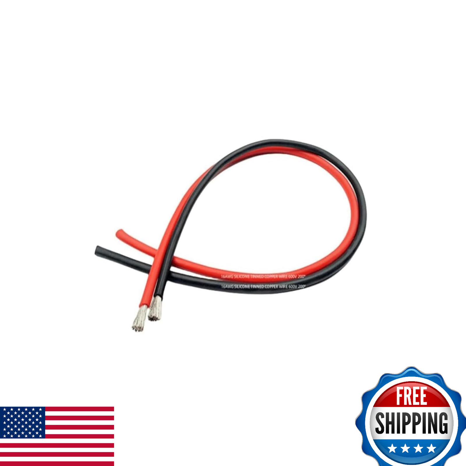 Kenhihi 16AWG Silicone Wire 60ft Ultra Flexible Stranded Tinned Copper Battery