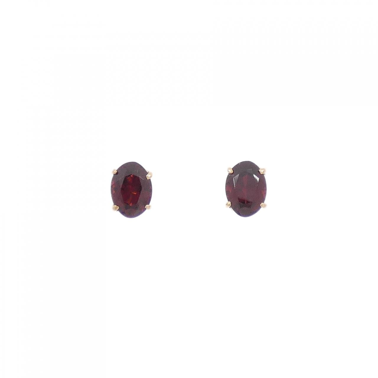 Authentic K18YG Garnet Pierce #260-008-094-4263