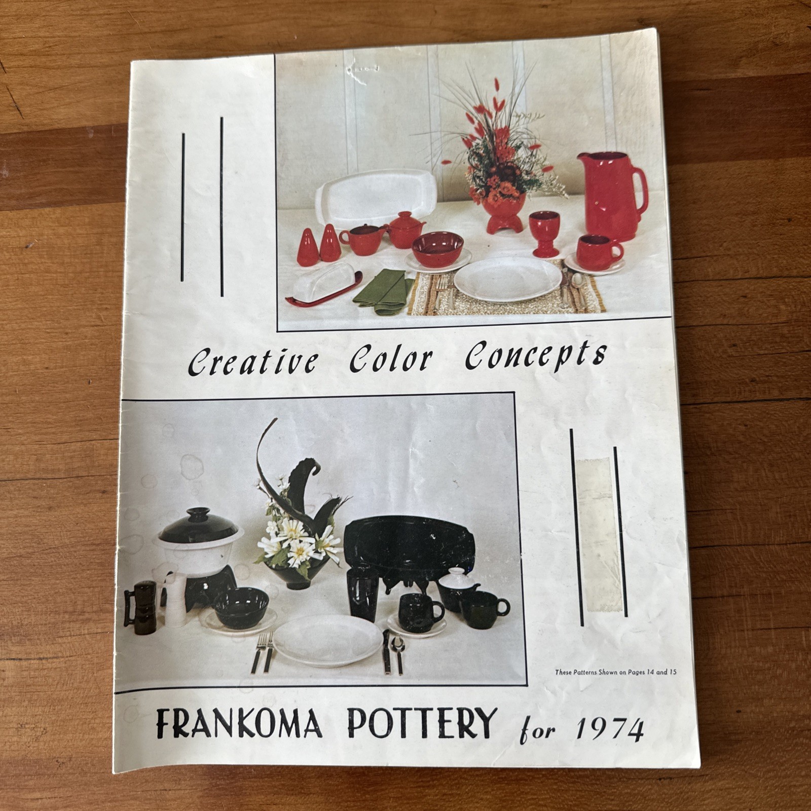 Frankoma Pottery for 1974 Catalog With Color Photographs And Prices