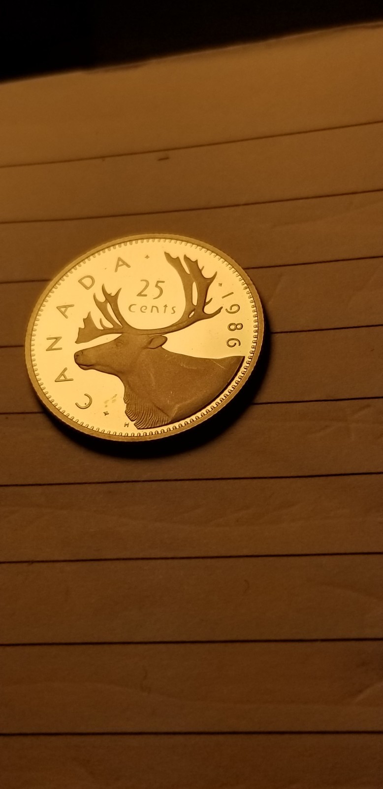 1986 Canada 25 Cents Coin Mint Grade Beauty Idab1.