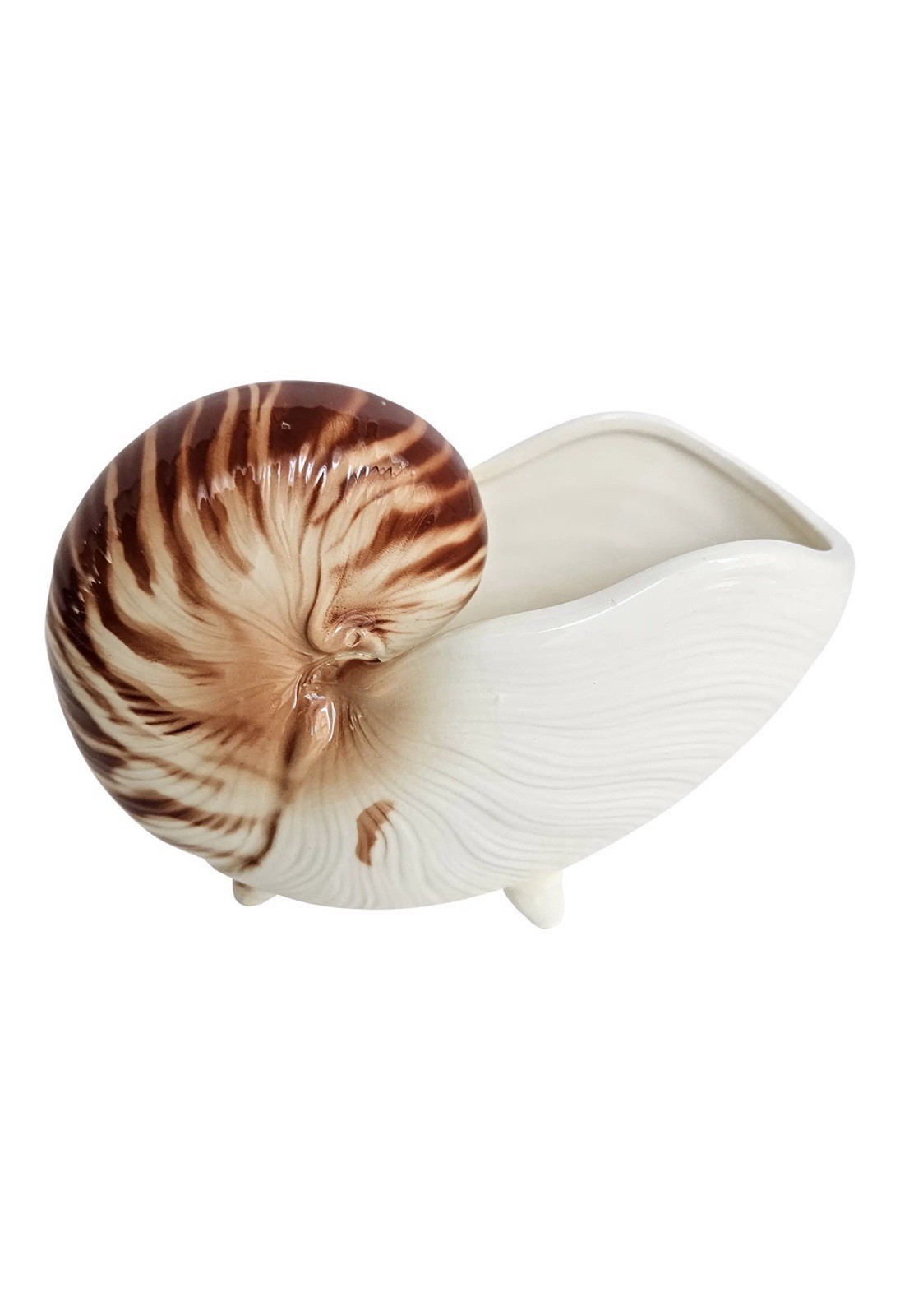 Fitz And Floyd Shell Planter Nautilus 7”x5.5” Fitz & Floyd