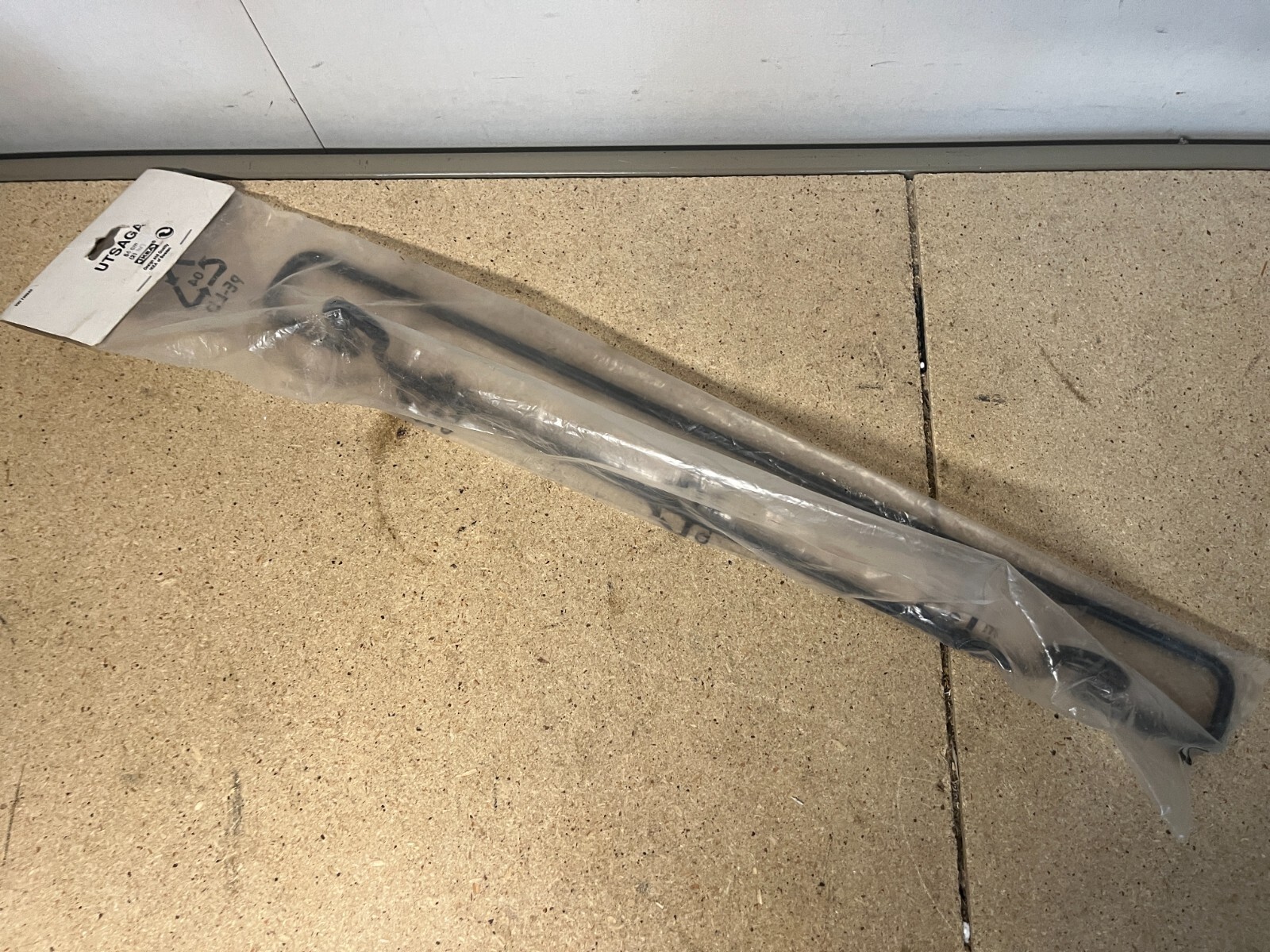 Ikea Utsaga 500.197.85 54cm Utensil Rack Towel Rack, Matte Black