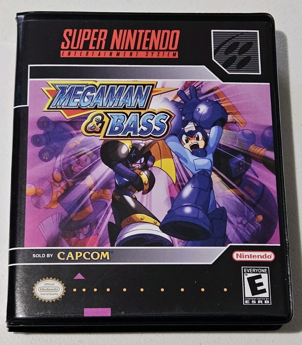 MegaMan & Bass CASE ONLY Super Nintendo SNES Box ANY 4+ 20% OFF A+ Quality