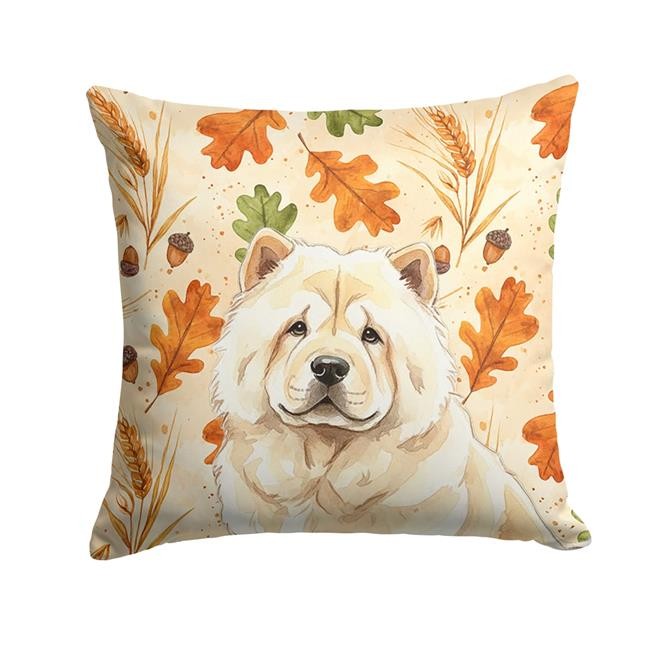 Carolines Treasures WDK7779PW1414 14 x 14 in. Cream Chow-Chow Heirloom Fall T...