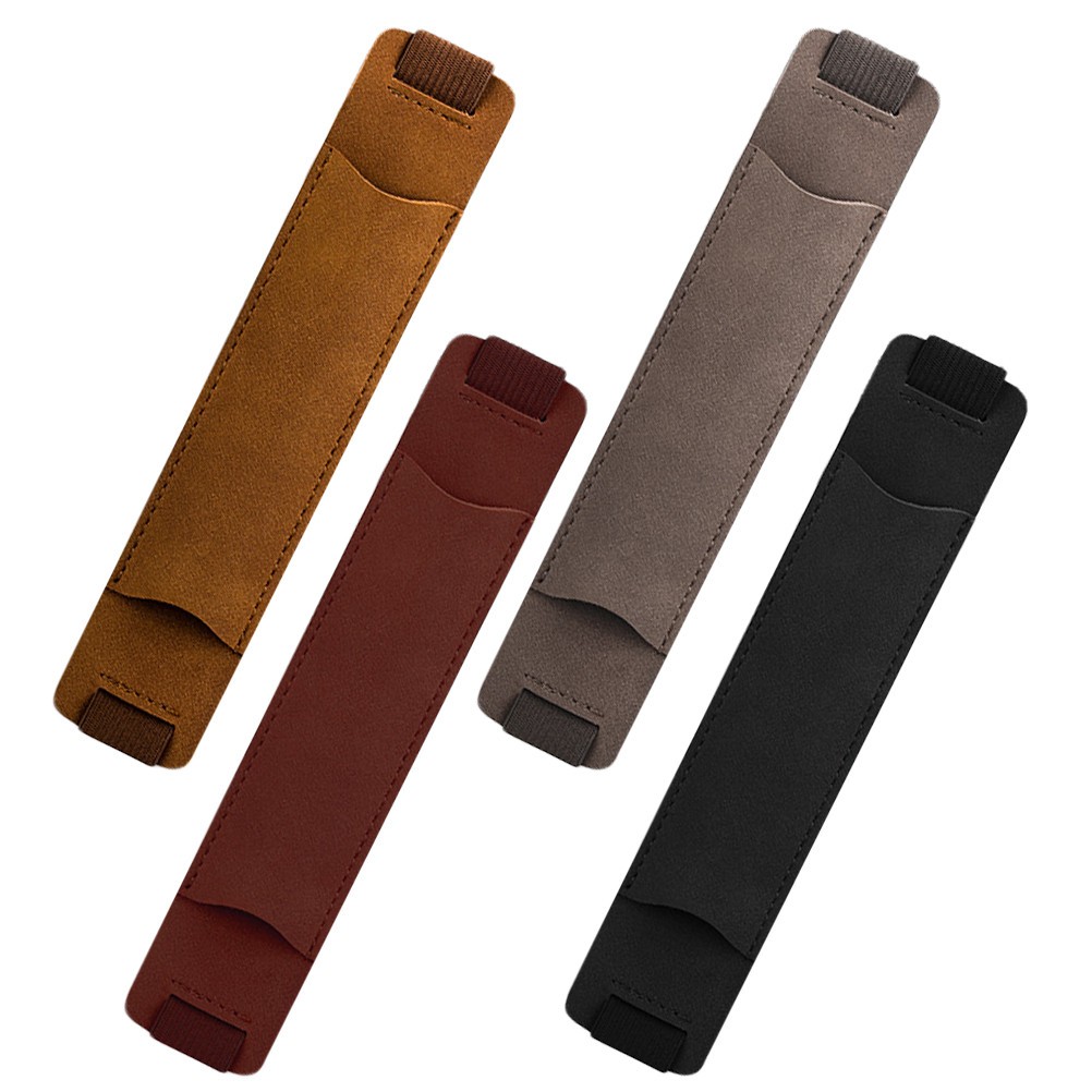 4 Pcs Elastic Band Pen Sleeve Pu Protector For Notebook Planner
