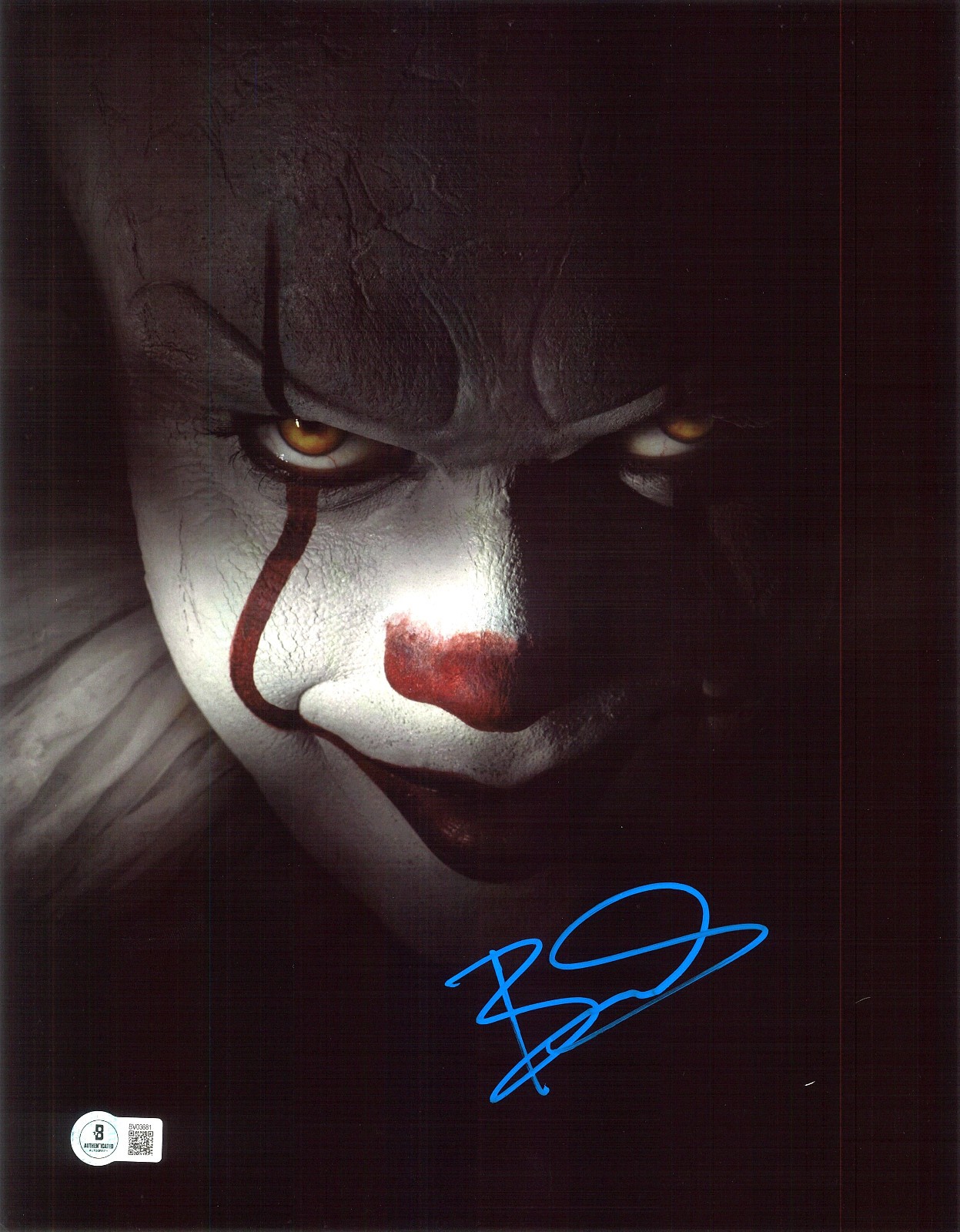 BILL SKARSGARD SIGNED AUTOGRAPH IT 11X14 PHOTO BECKETT BAS PENNYWISE