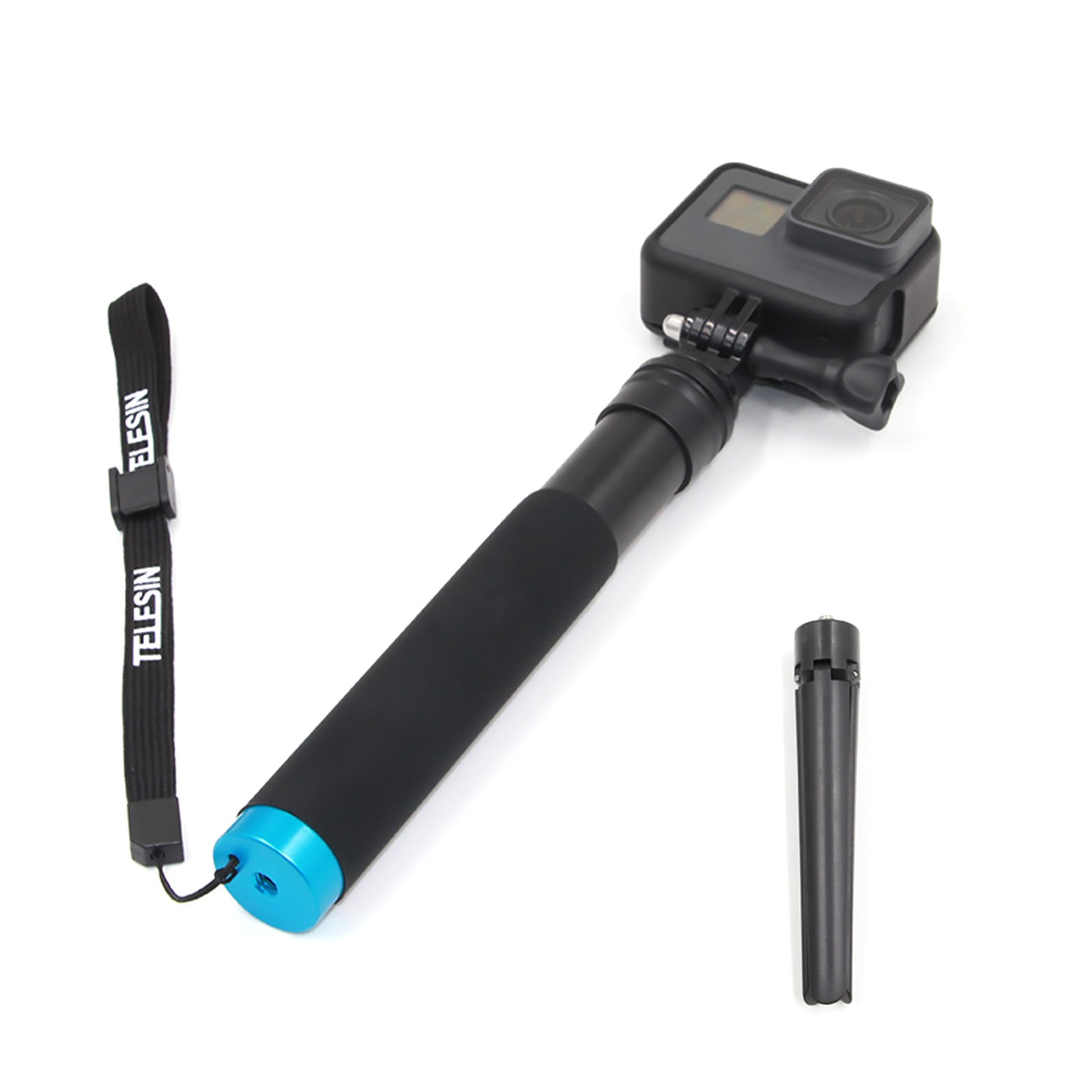 Aluminum Selfie Stick Holder Tripod Phone Strap For GoPro Hero 7 6 5 4 Camera H