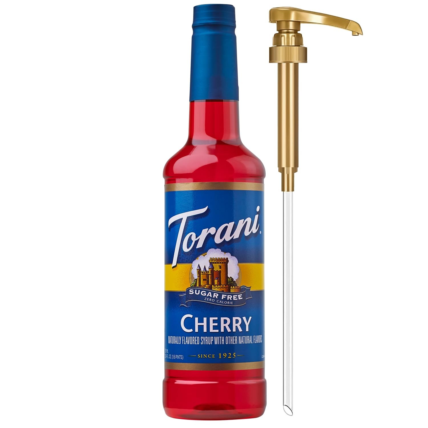 Torani Sugar Free Syrup, Cherry Flavored Syrup for 25.4 Fl Oz (Pack of 1) 