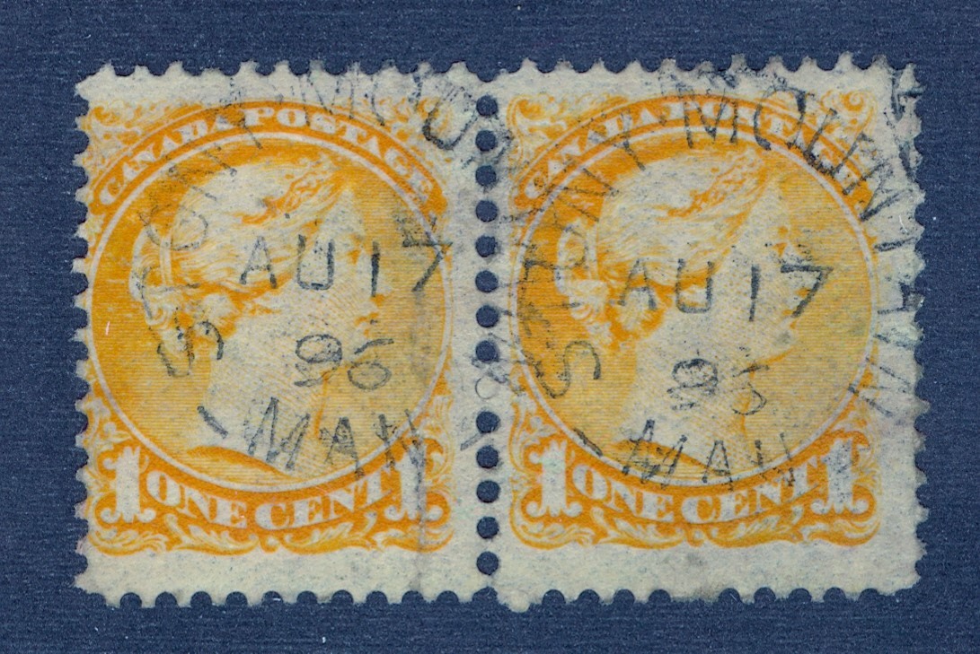 CANADA STONEY MOUNTAIN AU 17 96 SPLIT CIRCLE #35 PAIR