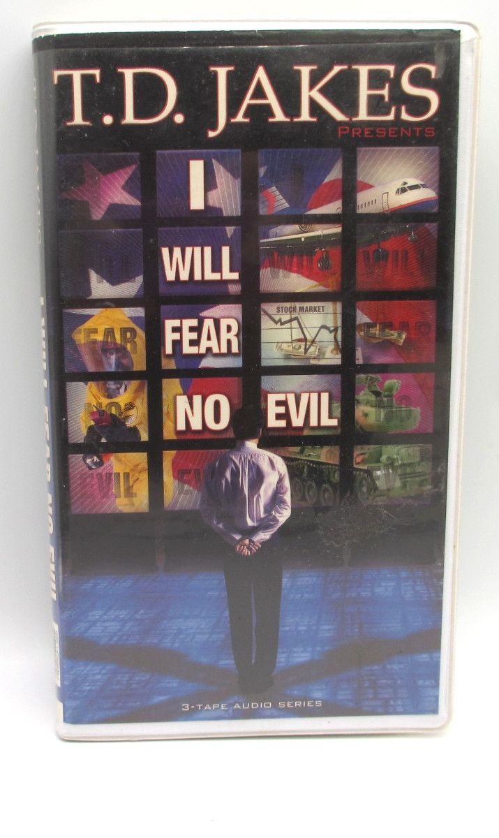 Bishop T. D. Jakes I WILL FEAR NO EVIL  3-Tape Cassette Set Religious