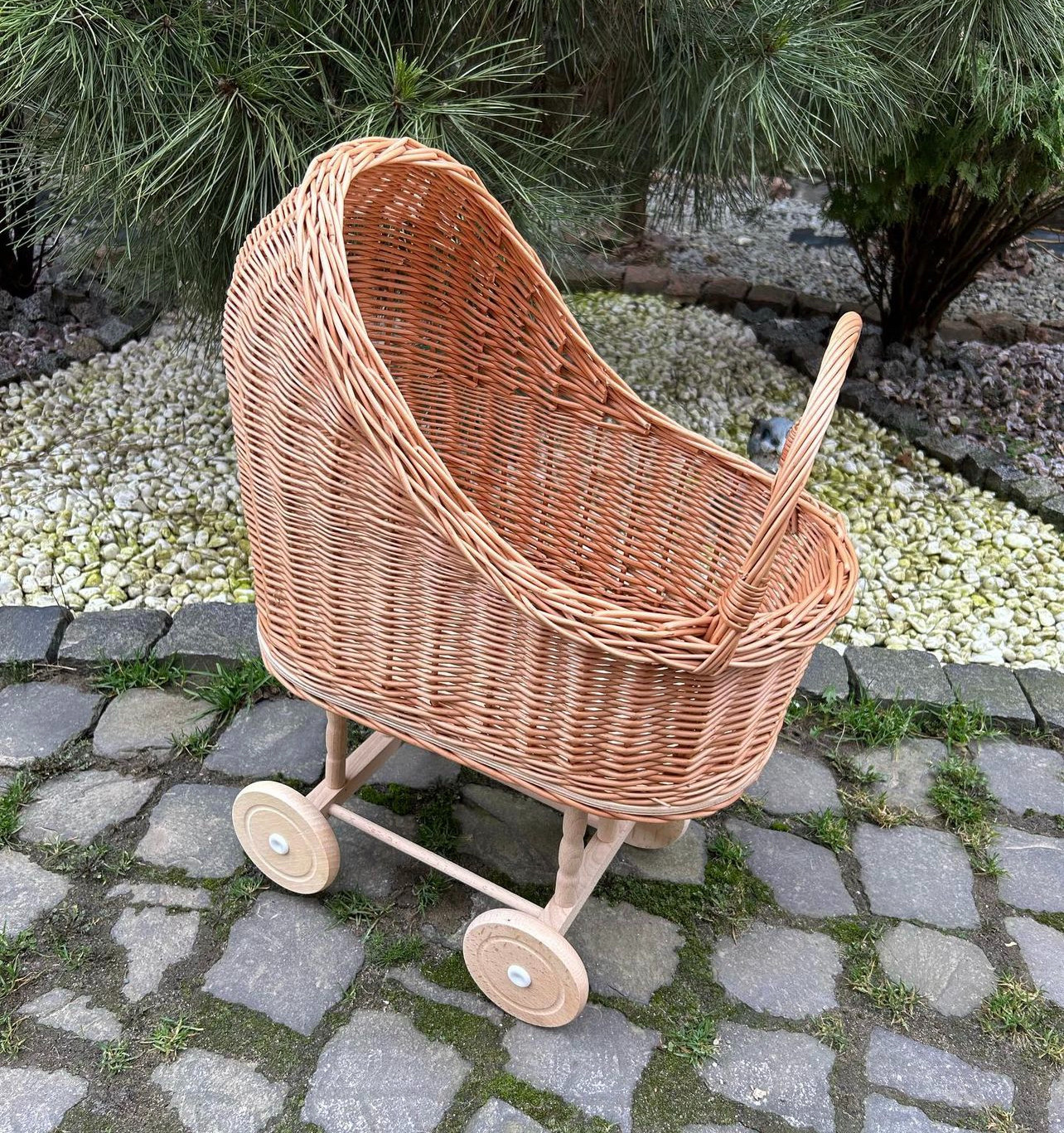 NEW wicker doll stroller wicker baby carriage handmade baby stroller