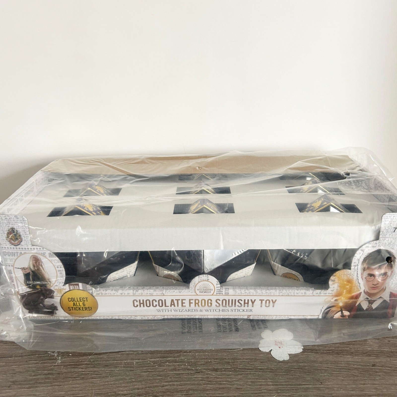 Case of 9 Sealed Harry Potter Chocolate Frog Squishy Toys w/Stickers NEW Display