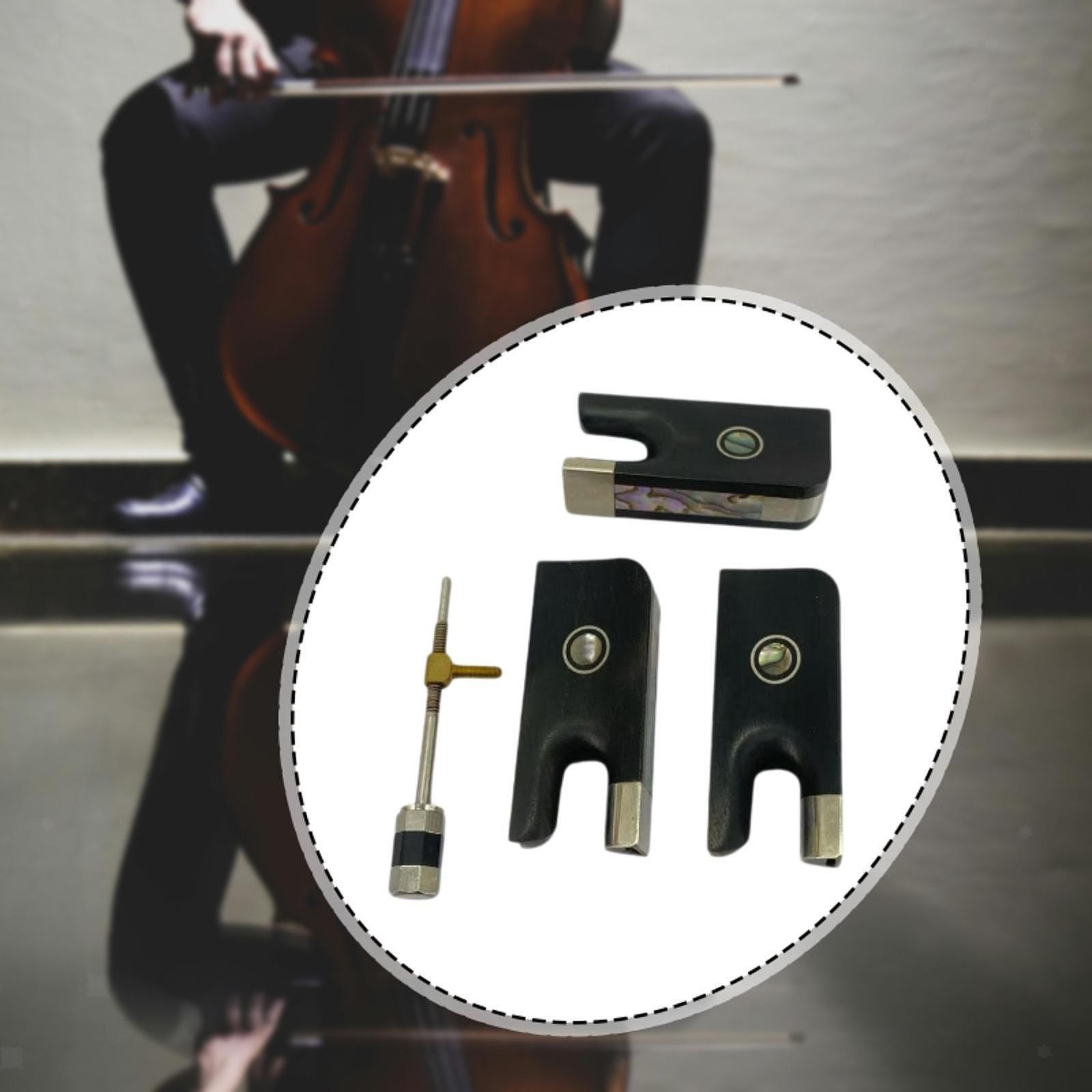 Cello Bow Frog Set Spare Part Practicing Enhanced Sound and Comfort Stringed