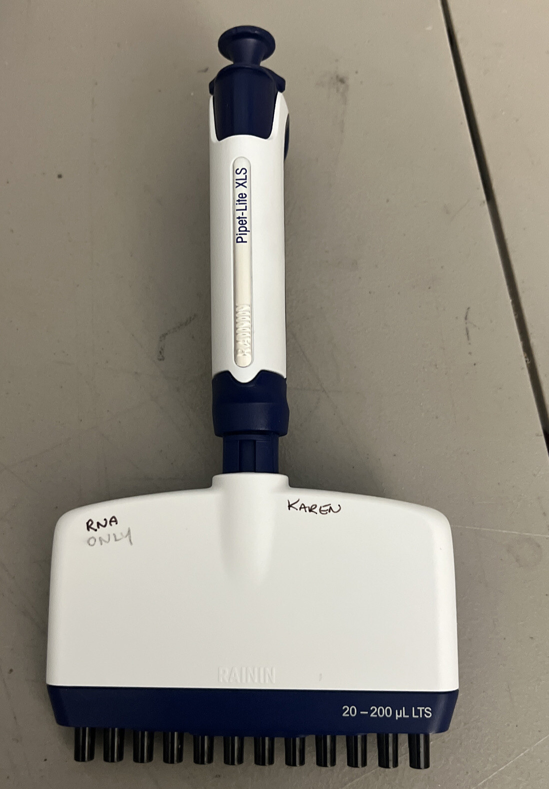 Rainin Pipet-Lite XLS 12 Channel 20-200uL pipette L12 L200 XLS LTS