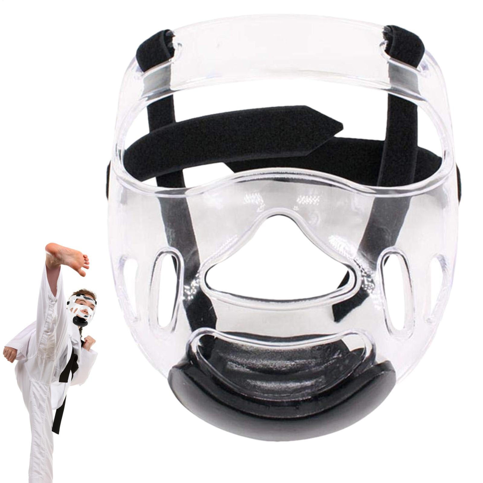 Transparent Karate Face Guard Boxing Headgear Taekwondo Sports Shield