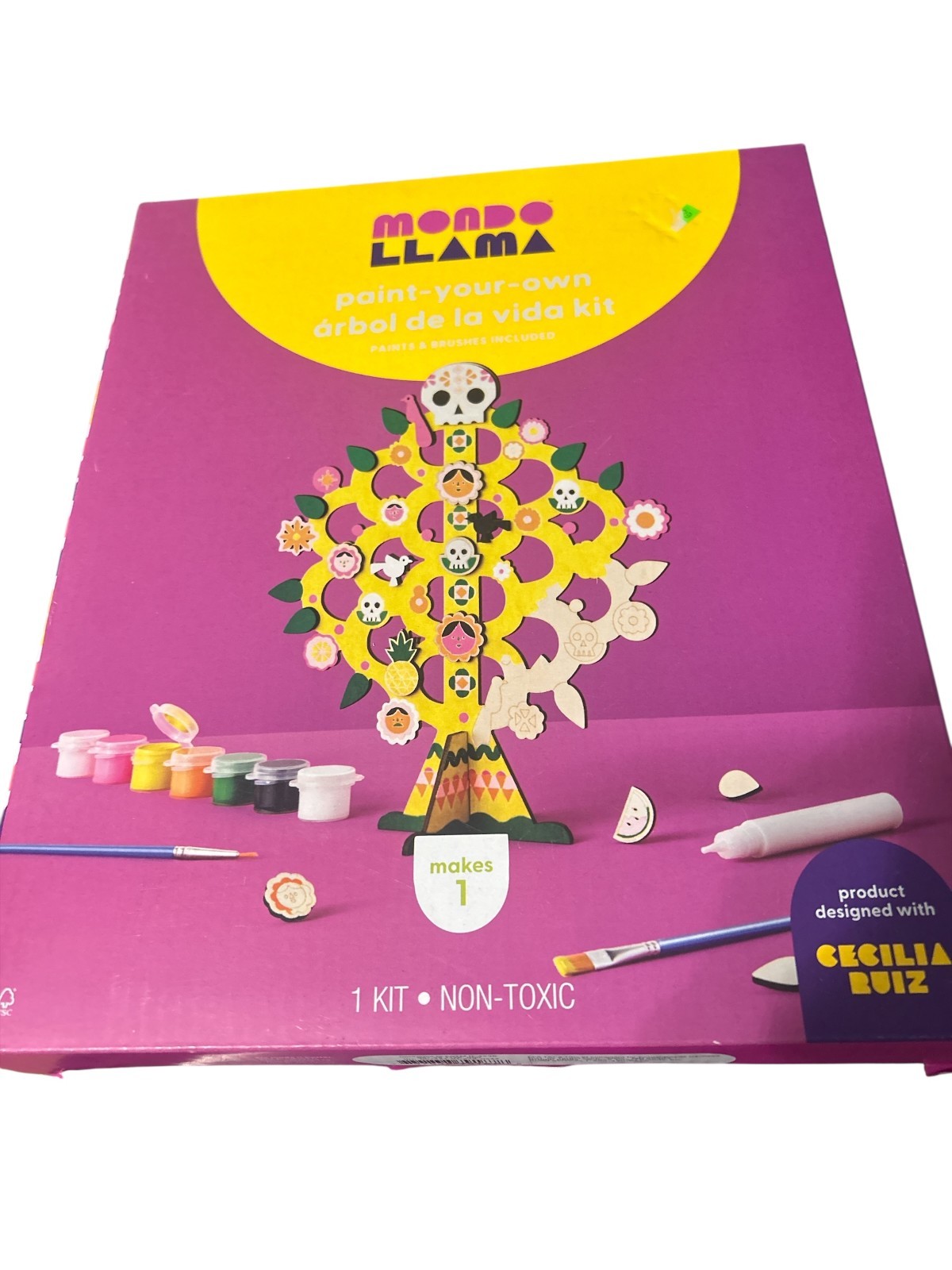 Mondo LLama Paint Your Own Craft Kit Cecilia Ruiz