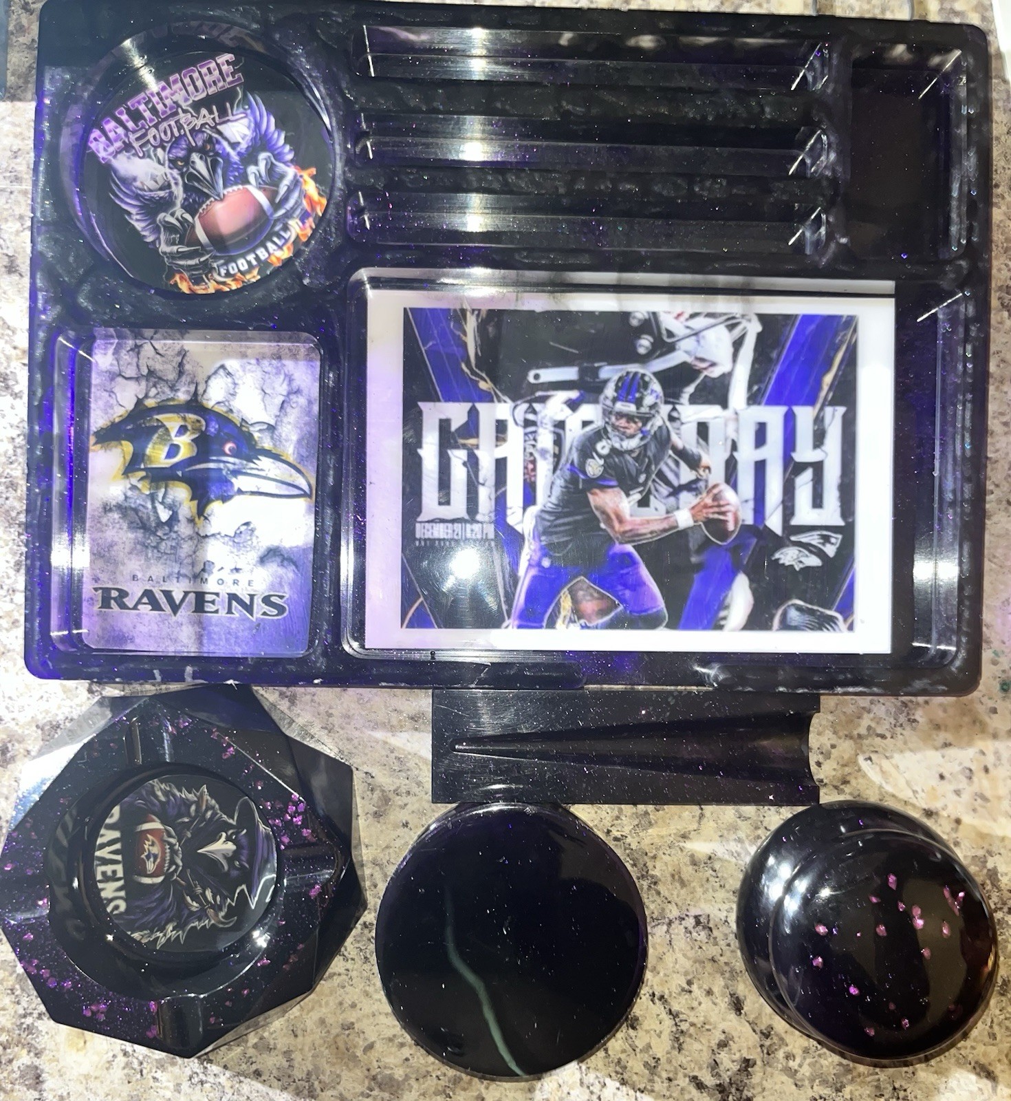 Custom Rolling Ashtray Sets of 5 Items Made In USA