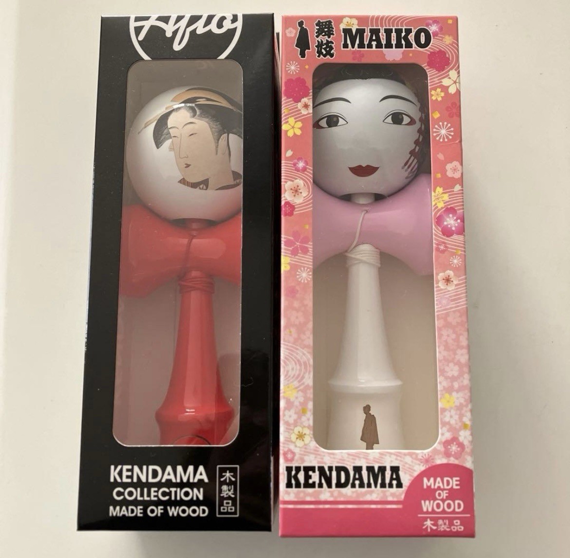Ukiyoe Maiko Japanese Kendama 2set punx aflo limited rare from Japan