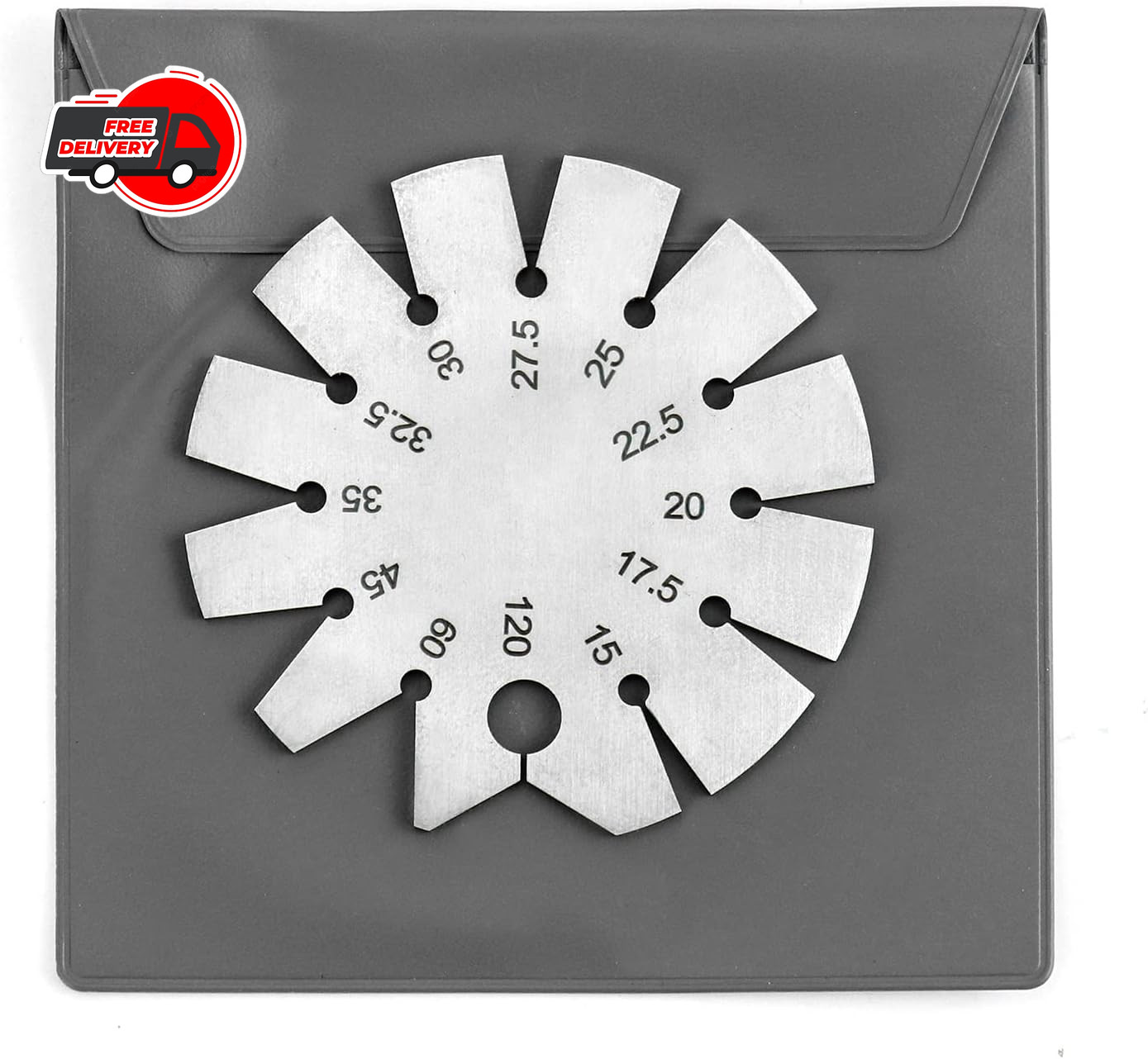 Stainless Steel Bevel Gauge – 15°-120° Knife & Axe Angle Finder | Precision Tool