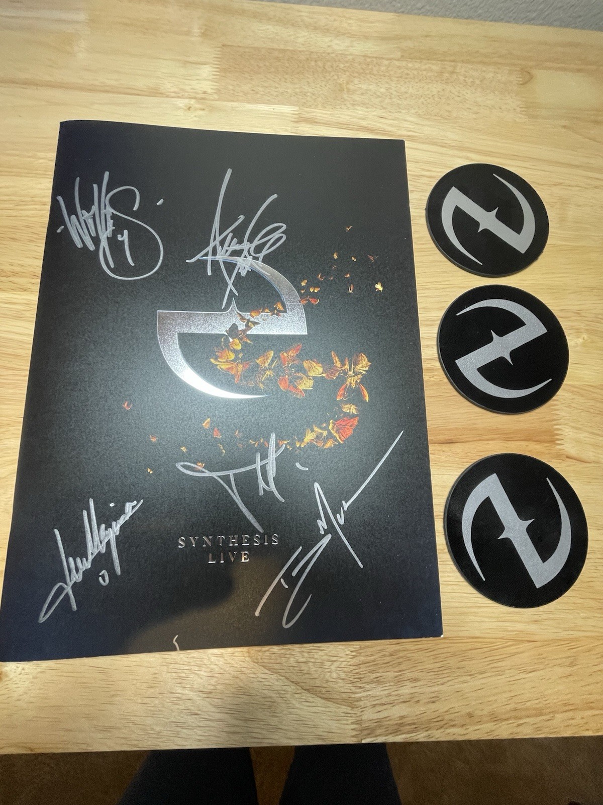 Evanescence Synthesis Live Signed Program 2017 with 3 Coasters