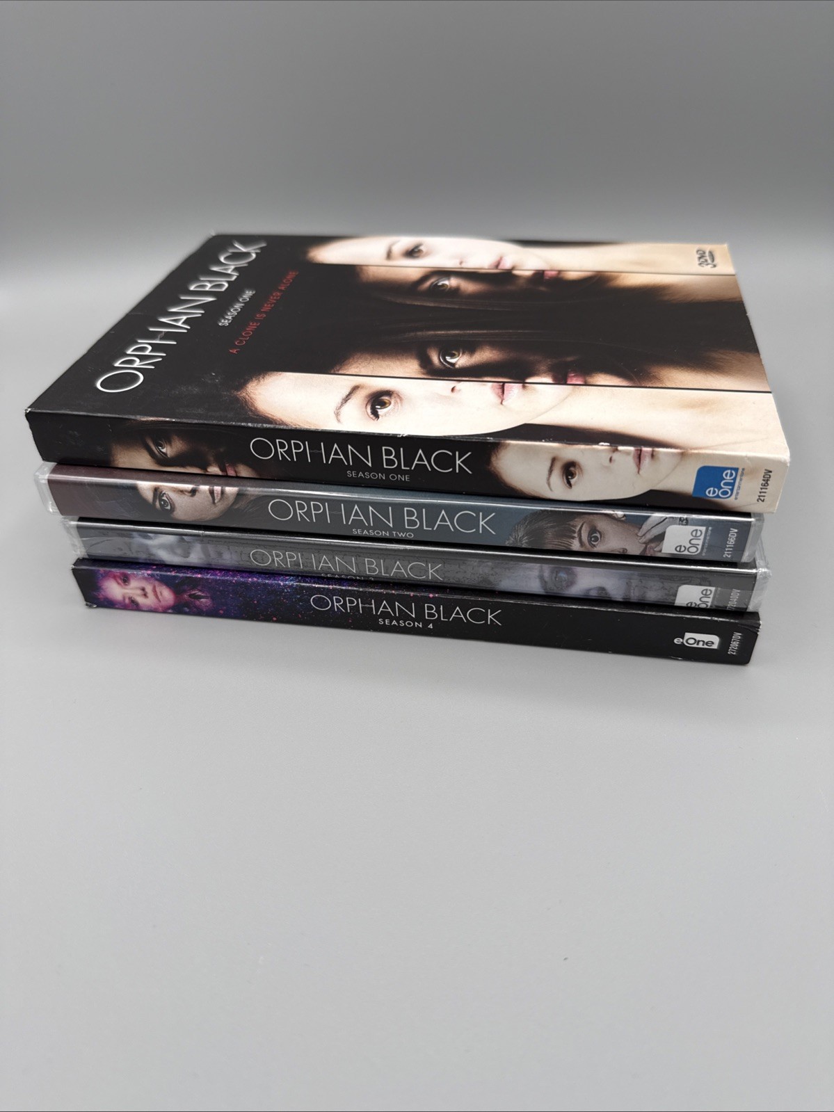 Orphan Black: the Complete Series Seasons 1, 2, 3, 4 (DVD)  all but 1 sealed