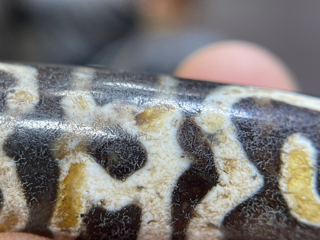 Old Tibetan Nepalese Himalayan Ancient eye Old Dzi Talisman Beads Amulet 莲师法帽天珠